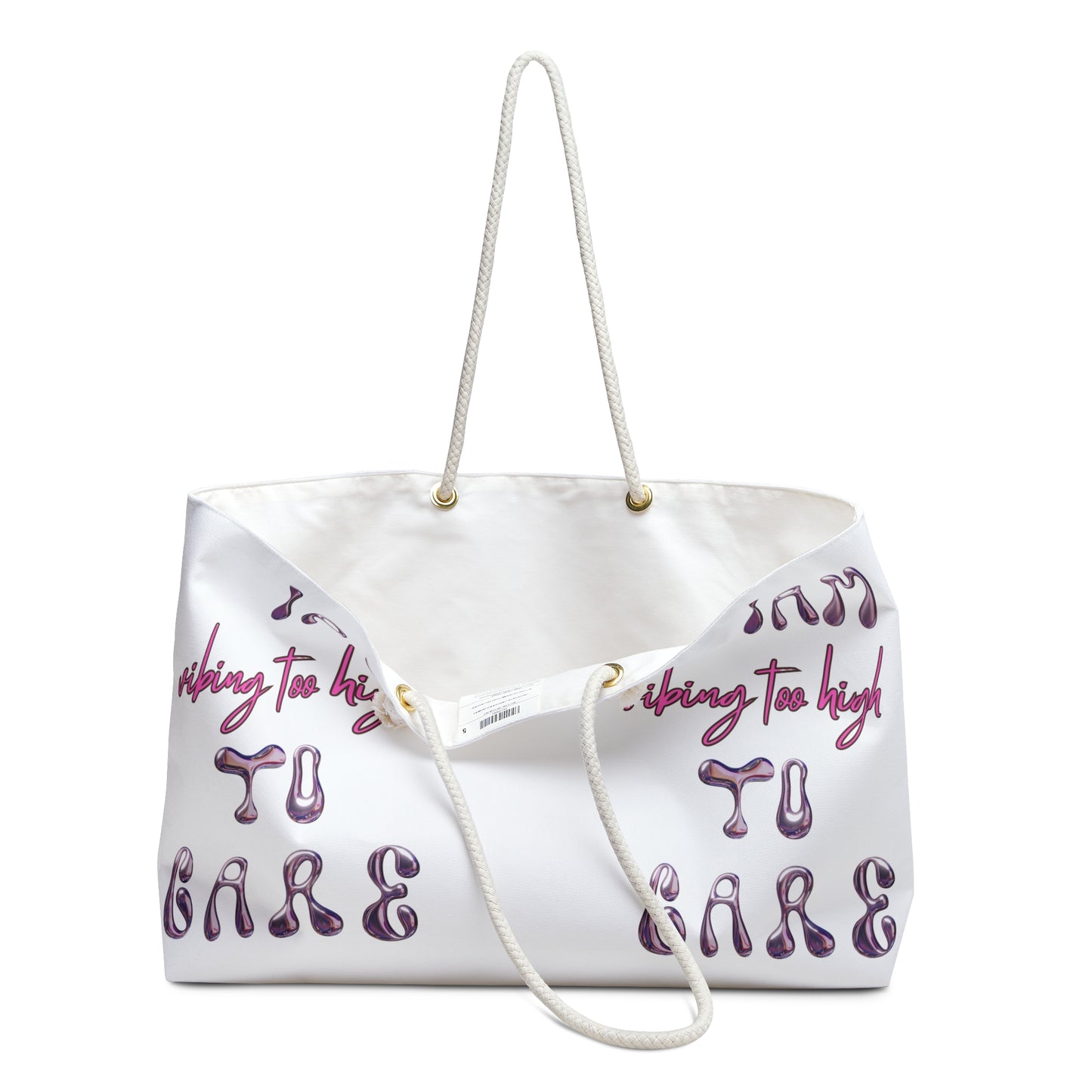 I AM VIBING TOO HIGH TO CARE Fits Everything Tote Bag